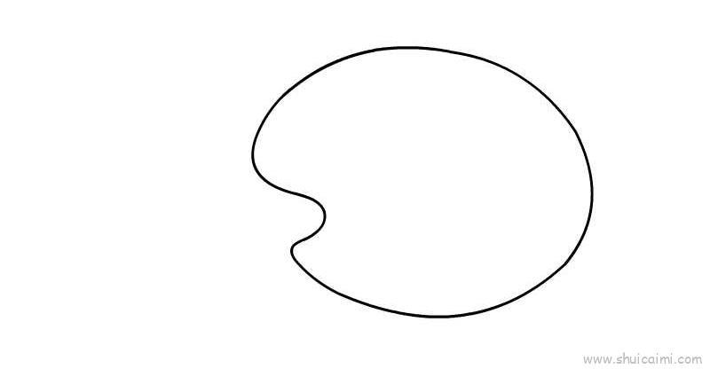 调色盘儿童画怎么画 调色盘简笔画简单