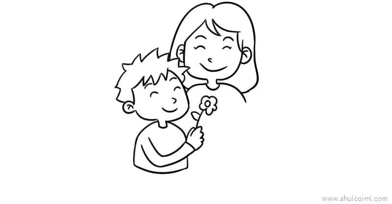 妈妈辛苦了儿童画怎么画 妈妈辛苦了简笔画顺序