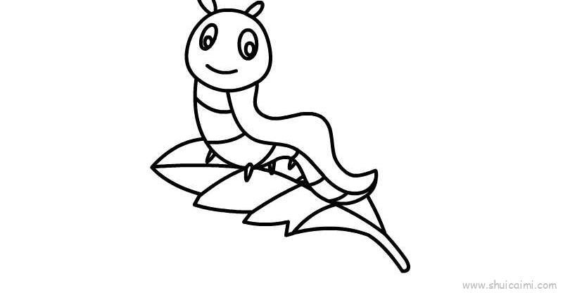 毛毛虫儿童画怎么画 毛毛虫简笔画画法