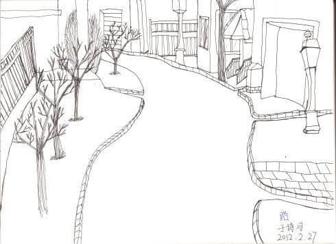 沿途风景线稿简笔画 沿途风景线稿简笔画图片大全