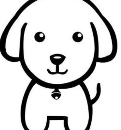 狗的简笔画图片大全 狗的简笔画图片大全可爱简单