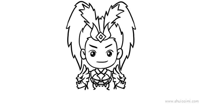 王者荣耀儿童画怎么画 王者荣耀简笔画图片