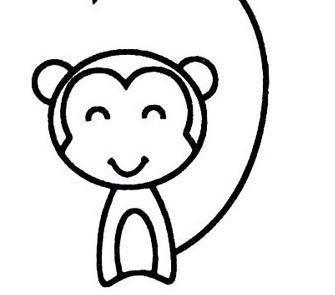 猴子简笔画图片大全 猴子简笔画图片