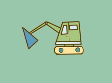 推土机简笔画图片大全 推土机简笔画图片大全儿童