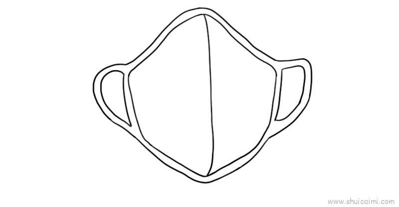 3m口罩儿童画怎么画 3m口罩简笔画图片
