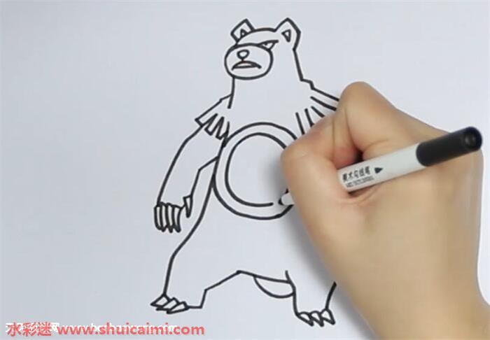 圈圈熊怎么画 圈圈熊简笔画漂亮