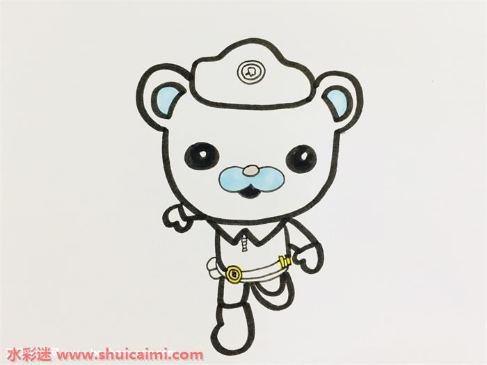 巴克队长怎么画 巴克队长简笔画彩色