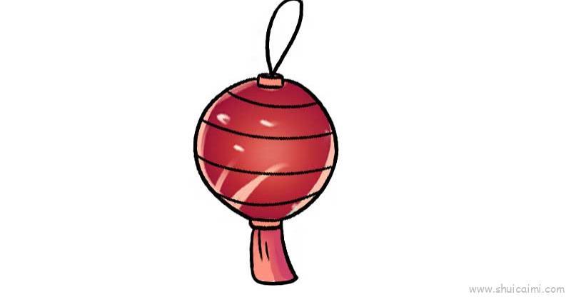 灯笼儿童画怎么画 灯笼简笔画步骤
