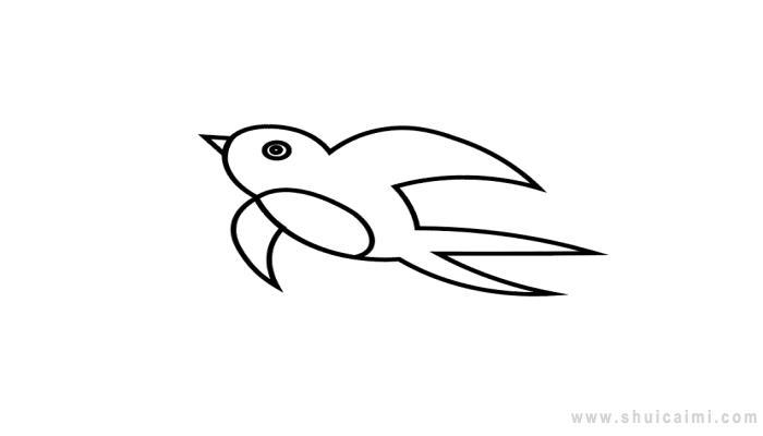 小燕子简笔画怎么画 小燕子简笔画步骤