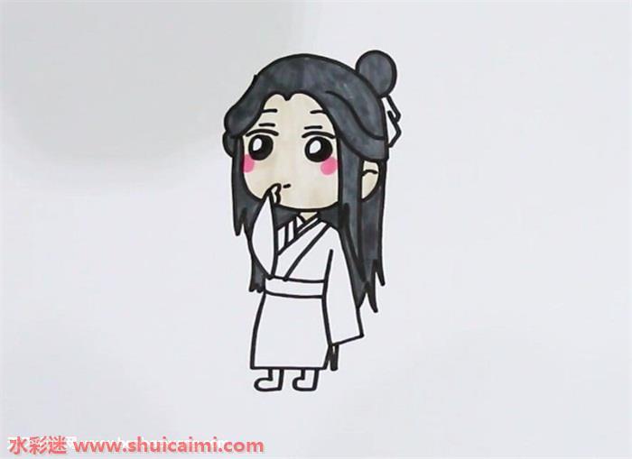 谢怜q版怎么画 谢怜q版简笔画图片大全