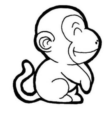 小猴的简笔画图片大全 小猴的简笔画图片