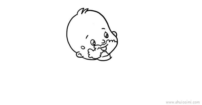 吃饭儿童画怎么画 吃饭简笔画简单