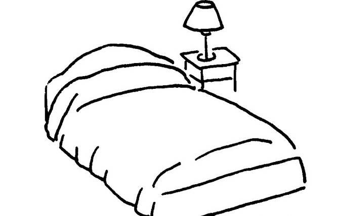 床简笔画图片大全 儿童画床简笔画图片大全