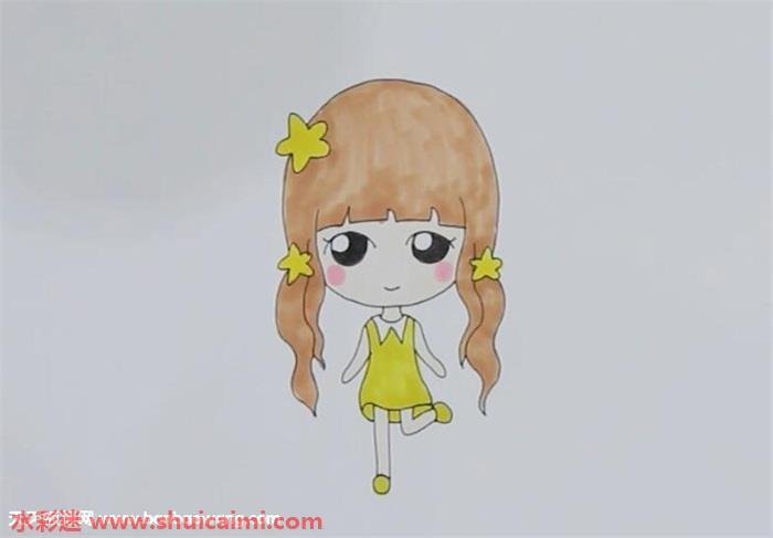 马尾女孩简笔画怎么画？马尾女孩简笔画的详细步骤教程