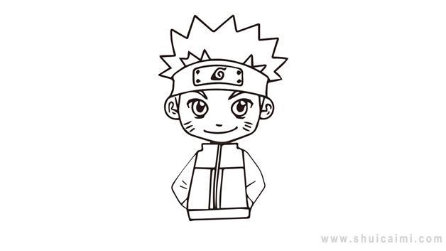 火影忍者简笔画怎么画 火影忍者简笔画步骤