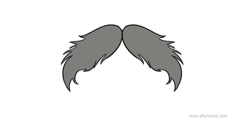 胡须儿童画怎么画 胡须简笔画好看