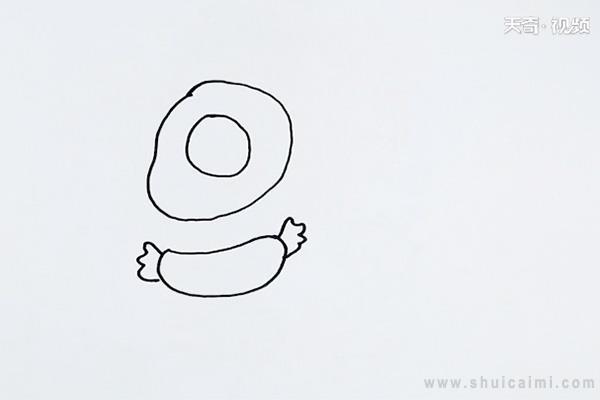 早餐简笔画怎么画 早餐简笔画步骤