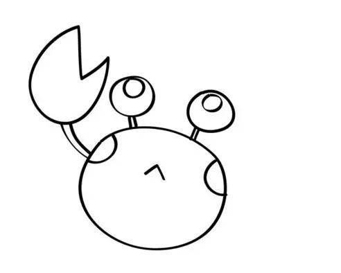 螃蟹的简笔画图片大全 螃蟹简笔画图片涂色