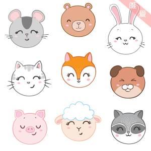 卡通动物简笔画 卡通动物简笔画可爱呆萌