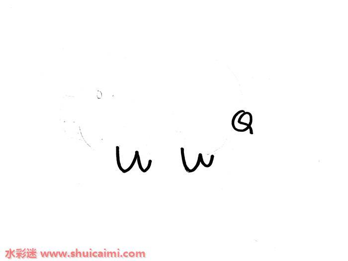 用3个w和一个Q画猪怎么画 猪简笔画简单好看彩色