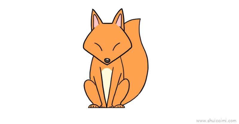 狐狸儿童画怎么画 狐狸简笔画画法