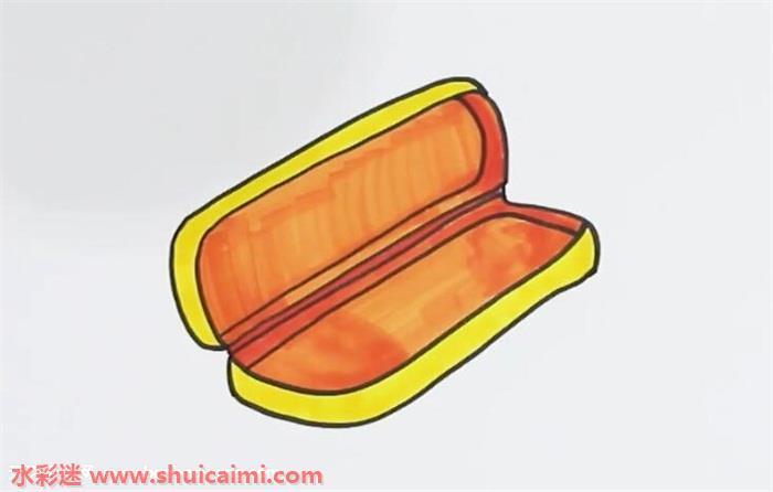 铅笔盒怎么画 铅笔盒简笔画漂亮卡通