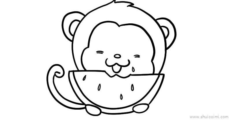小猴子儿童画怎么画 小猴子简笔画好看