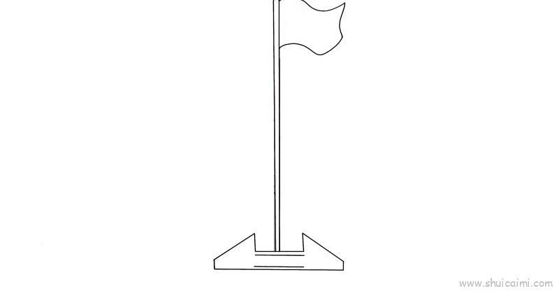 北京天门儿童画怎么画 北京天门简笔画顺序