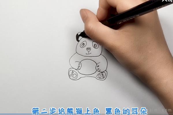 熊猫简笔画怎么画 熊猫简笔画顺序