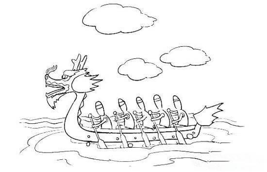 龙舟简笔画 龙舟简笔画怎么画