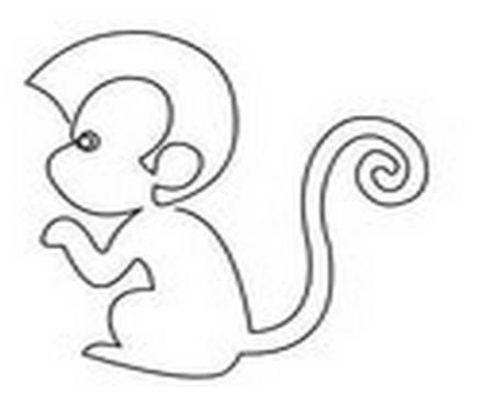 小猴的简笔画图片大全 小猴的简笔画图片