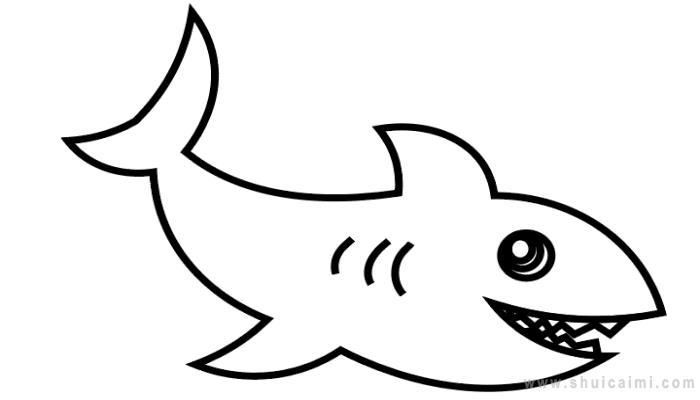 鲨鱼简笔画怎么画 鲨鱼简笔画步骤