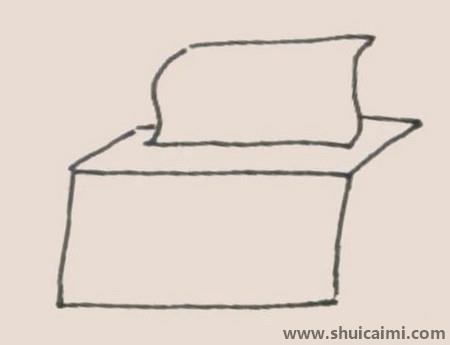 抽纸盒儿童简笔画