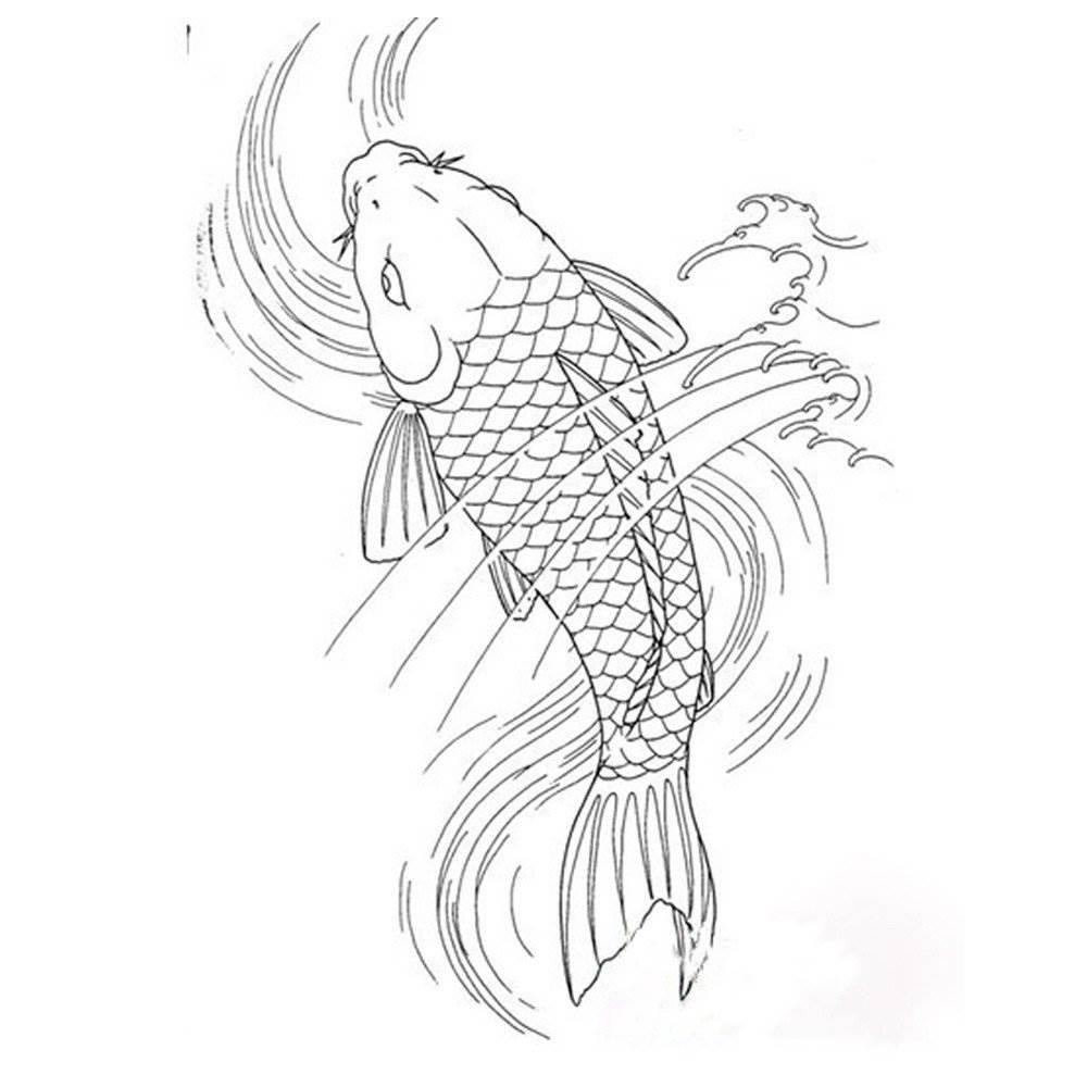 鲤鱼简笔画 鲤鱼简笔画简单又漂亮
