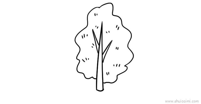 森林儿童画怎么画 森林简笔画图片