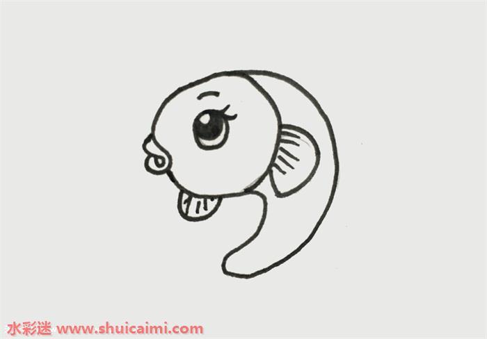 小鱼怎么画 小鱼简笔画简单彩色