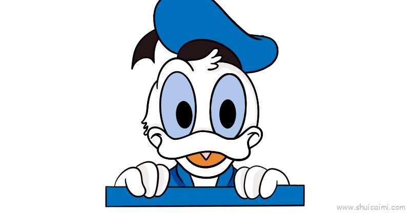 唐老鸭儿童画怎么画 唐老鸭简笔画图片