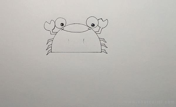 螃蟹简笔画怎么画 螃蟹简笔画简单又好看