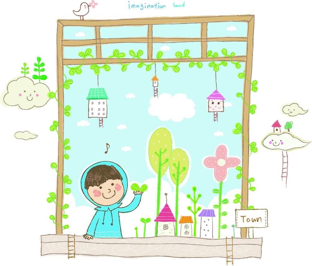 儿童画窗外风景简笔画 儿童画窗外风景简笔画大全