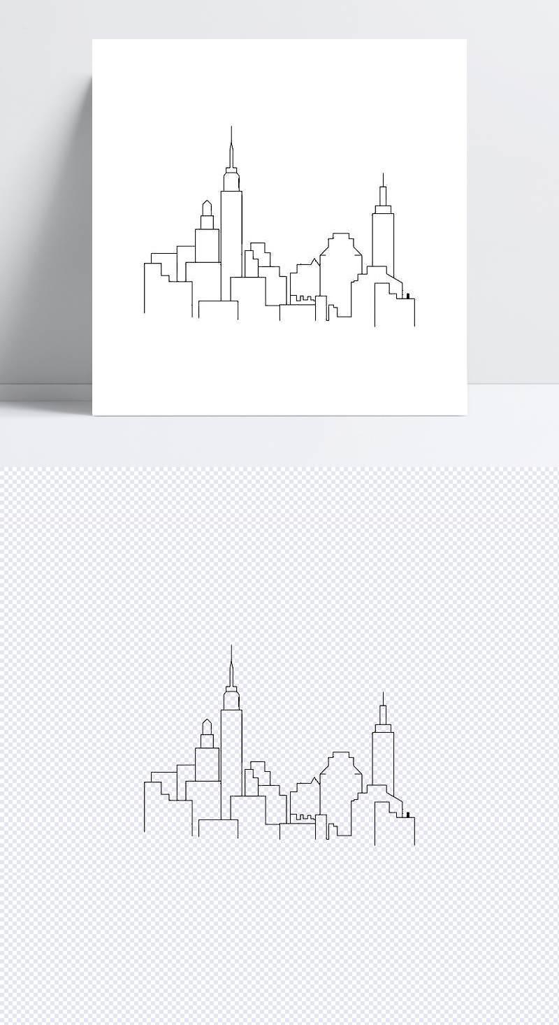 城市简笔画 城市简笔画彩色