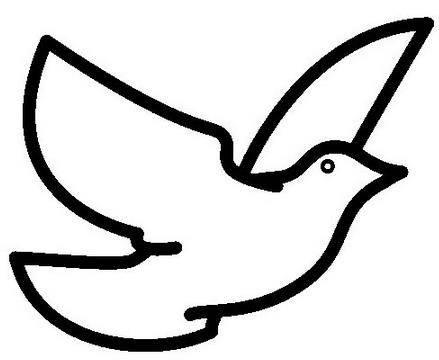简笔画鸽子 简笔画鸽子涂色