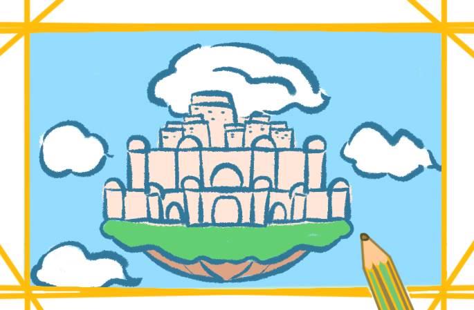 天空简笔画 天空简笔画彩色