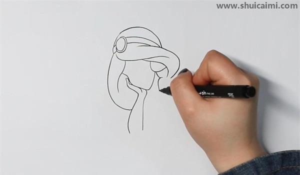 茉莉公主简笔画怎么画 茉莉公主简笔画简单