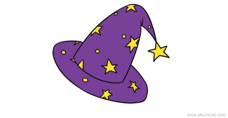 魔法帽儿童画怎么画 魔法帽简笔画简单又好看