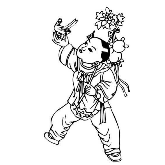 年画图片大全简笔画 年画图片大全简笔画年年有余