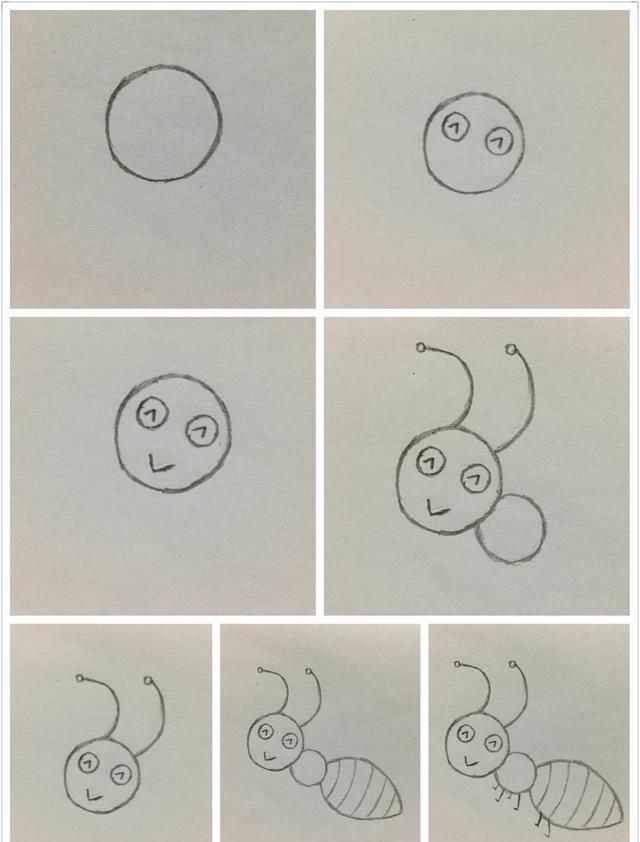 蚂蚁简笔画图片大全 蚂蚁简笔画图片大全可爱