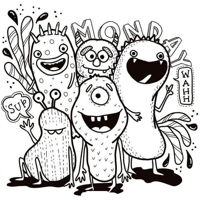 涂鸦简笔画图片大全 涂鸦简笔画图片大全大图