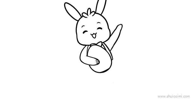 复活节兔子儿童画怎么画 复活节兔子简笔画顺序