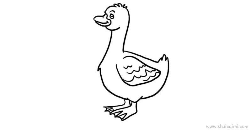 鸭妈妈儿童画怎么画 鸭妈妈简笔画好看