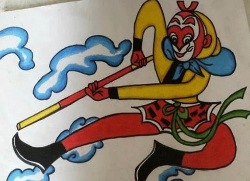 筋斗云简笔画 孙悟空驾筋斗云简笔画